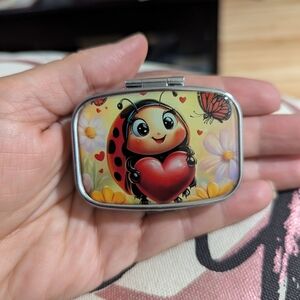 Charming Ladybug Portable Pill Box